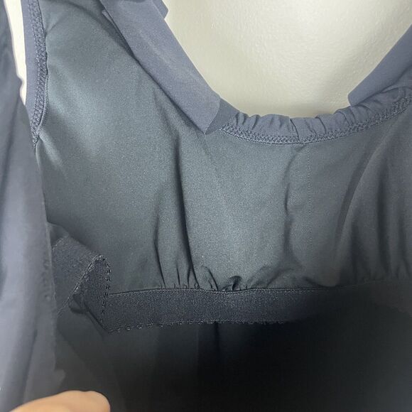 Elegant Black Ruffled Women's Swimsuit - Picture 7 of 9